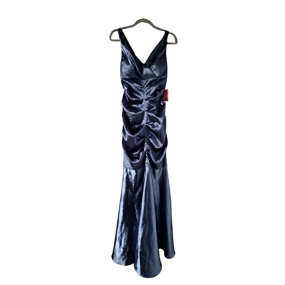 Flawed | Xscape Ruched Mermaid Flare Gown